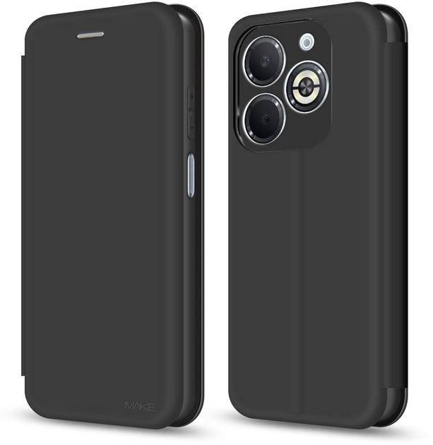 Чохол-книжка для смартфона MAKE Flip для Infinix Smart 8 Plus/8 Pro Black (MCP-IS8PL/8P) - Фото 2 Чохол-книжка для смартфона MAKE Flip для Infinix Smart 8 Plus/8 Pro Black (MCP-IS8PL/8P) - зображення 2