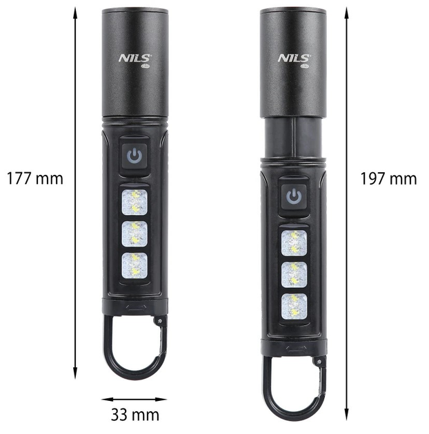 Latarka NILS CAMP NC0003 LED 800 lm (5907695555547) - obraz 5