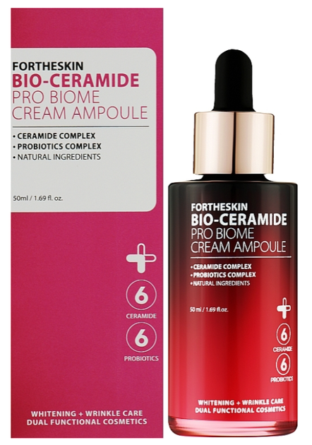 Крем-сироватка Fortheskin BIO-ceramide Pro Biome Cream Ampoule з керамідами 50 мл (8809598150379) - зображення 2