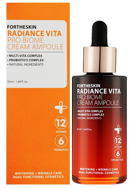 Крем-сироватка Fortheskin Radiance Vita Pro Biome Cream Ampoule з ефектом ліфтингу 50 мл (8809598150386) - зображення 2
