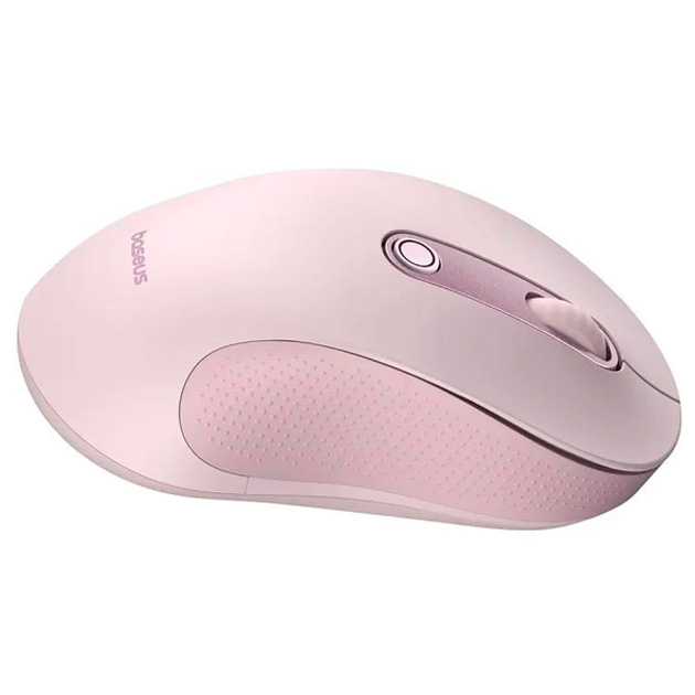 Миша Wireless Baseus F02 Ergonomic (B01055505411-01) Бездротова комп'ютерна для ПК/ноутбука 2.4G + Bluetooth 4000DPI Рожевий - изображение 5