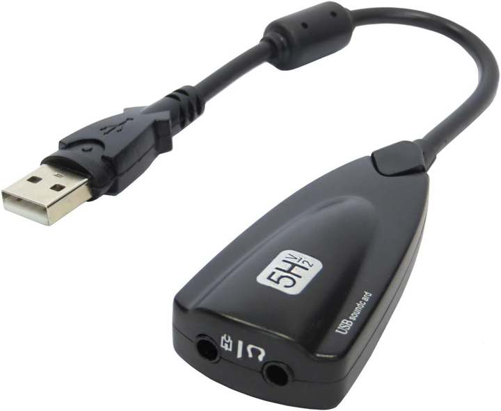 Звуковая карта 7.1 USB QTS-008 Black (16161) - изображение 1