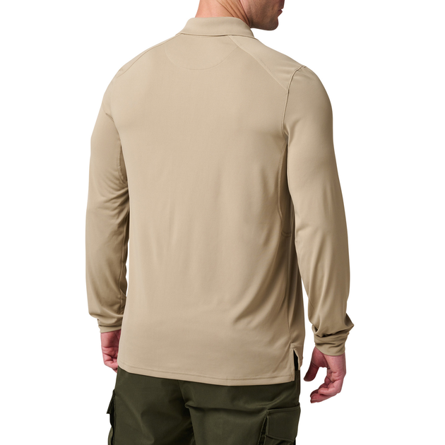 Поло з довгим рукавом 5.11 Tactical® Helios Long Sleeve Polo XL Silver Tan - зображення 2