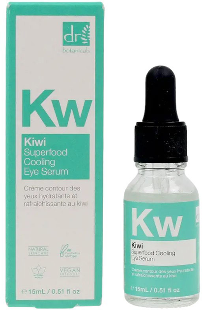 Сироватка для шкіри навколо очей Dr. Botanicals Kiwi Superfood Cooling 15 мл (5060881922254) - зображення 1
