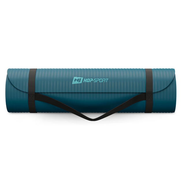 Коврик для йоги Hop-Sport HS-NB010GM NBR 1см темный морской - изображение 4