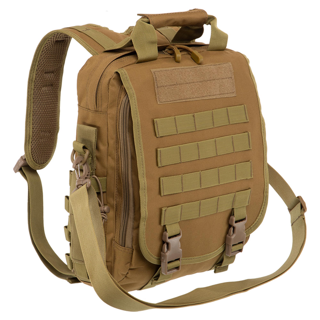 Рюкзак тактичний патрульний Military Rangers Sport Max (нейлон 600D, р-р 35x29x10см, 10л, Хакі) - зображення 1