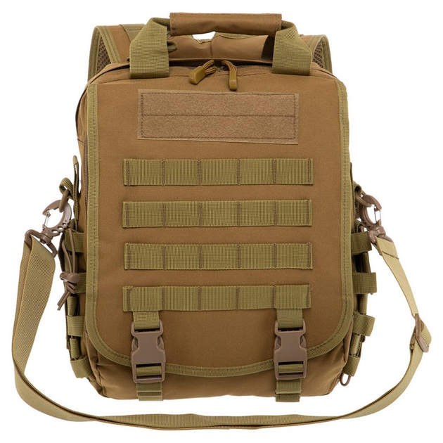 Рюкзак тактичний патрульний Military Rangers Sport Max (нейлон 600D, р-р 35x29x10см, 10л, Хакі) - изображение 2