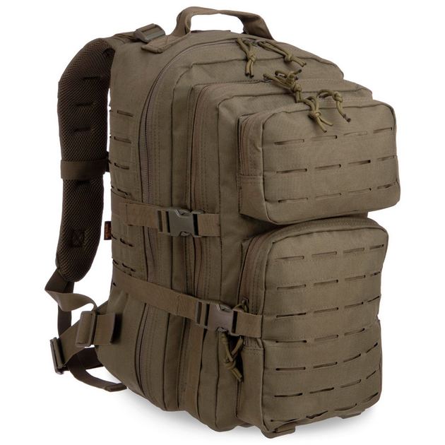 Рюкзак тактичний штурмовий SILVER KNIGHT Чорний (PL, нейлон, р-р 43х25х14см, 16л, Хакі) - зображення 1