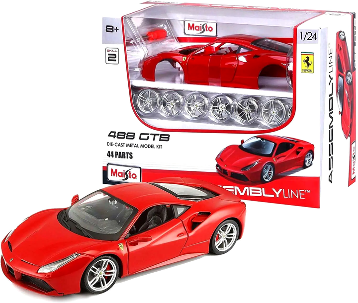 Металева модель автомобіля для скручування Maisto Ferrari 488 Pista 1:24 (0090159391357) - зображення 1