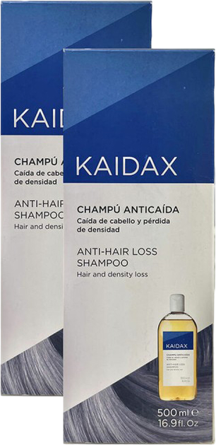 Шампунь проти випадіння волосся Topicrem Anti-Hair Loss Kaidax 2 x 500 мл (8437015822372) - зображення 1