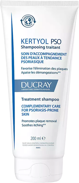 Zestaw do pielęgnacji włosów Ducray Kertyol Pso Anti-Itch Rebalancing Treatment Szampon 200 ml + Koncentrat 100 ml (3282779366885) - obraz 2