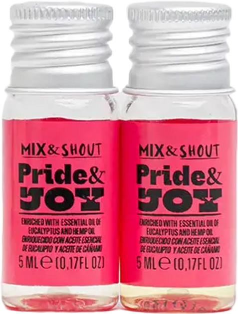 Zestaw do pielęgnacji włosów Mix & Shout Rutina Rizado Equilibrante Szampon 250 ml + Odżywka 250 ml + Booster 2 x 5 ml + Dozownik 2 szt (8437023598177) - obraz 2