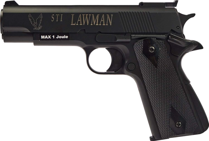 Пістолет страйкбольний ASG STI Lawman 6 мм Black (23704344) - зображення 1