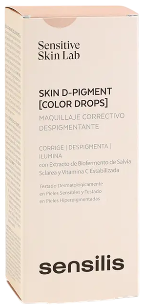 Podkład do twarzy Sensilis Skin D-Pigment Color Drops 01 Beige 30 ml (8428749943105) - obraz 2