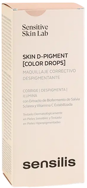 Podkład do twarzy Sensilis Skin D-Pigment Color Drops 02 Beige Golden 30 ml (8428749943402) - obraz 1