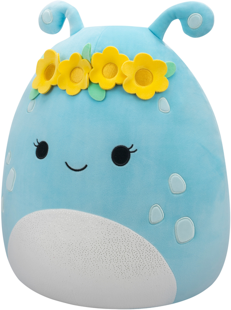 М'яка іграшка Squishmallows Natnat - Pastel Blue Alien W/Flower Crown (196566412323) - зображення 3