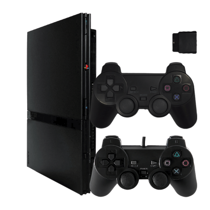 Набор Консоль Sony PlayStation 2 Slim SCPH-7xxx Chip Black Б/У + Геймпад Беспроводной RMC - Фото 1 Набор Консоль Sony PlayStation 2 Slim SCPH-7xxx Chip Black Б/У + Геймпад Беспроводной RMC - изображение 1
