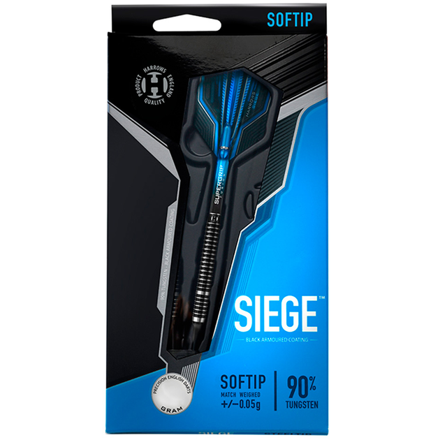Дротики для гри в дартс Harrows Siege 90% Softip 18 г (5017626029259) - зображення 3