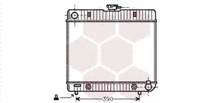 Радиатор охлаждения двигателя MERCEDES-BENZ СЕДАН, Van Wezel (30002043) - изображение 1