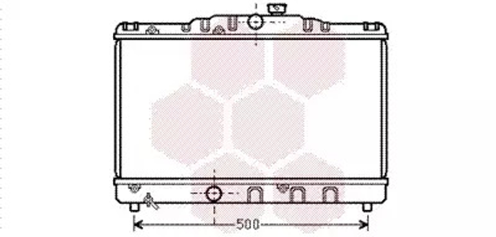 Радиатор охлаждения двигателя TOYOTA COROLLA, Van Wezel (53002115) - изображение 1