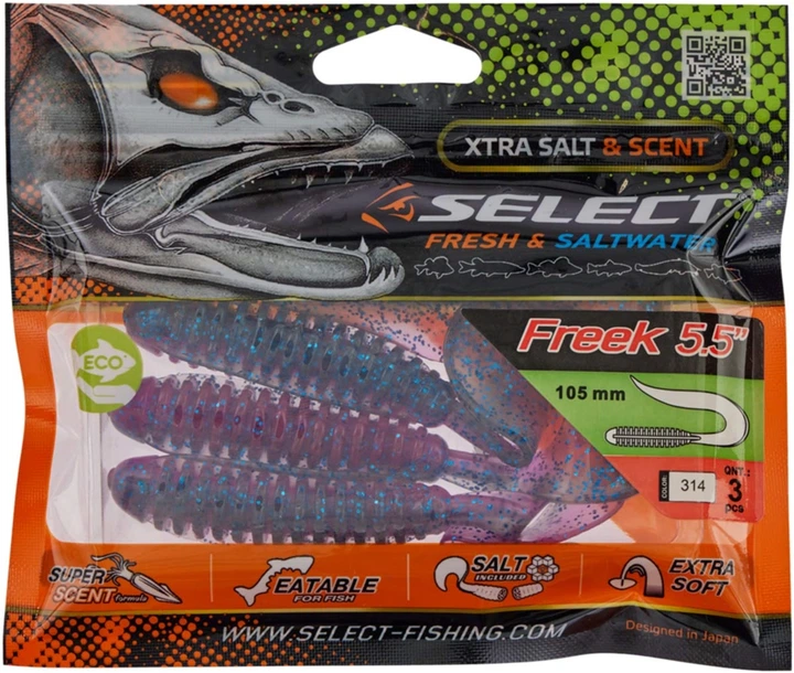 Силикон Select Freek 5.5" 3 шт #314 (18707250) - изображение 2