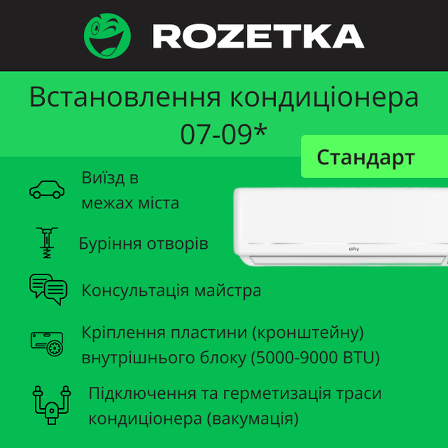 Кондиционер Gorenje TITAN 26 CJ + Установка кондиционера 07-09* - Стандарт (комплект) - изображение 3