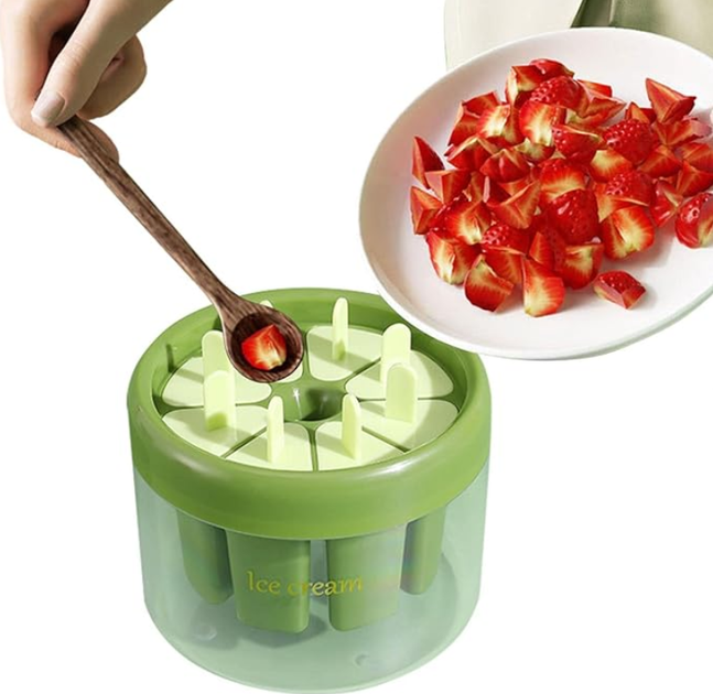 Форма для мороженого, фруктового льда, ІСЕ CREAM MOLD зеленая - Фото 2 Форма для мороженого, фруктового льда, ІСЕ CREAM MOLD зеленая - изображение 2