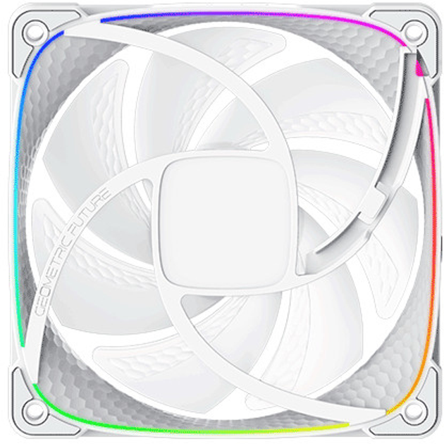 Кулер Geometric Future Squama 2503 RGB 120 mm - 3 шт. White (LUGF-008) - изображение 7