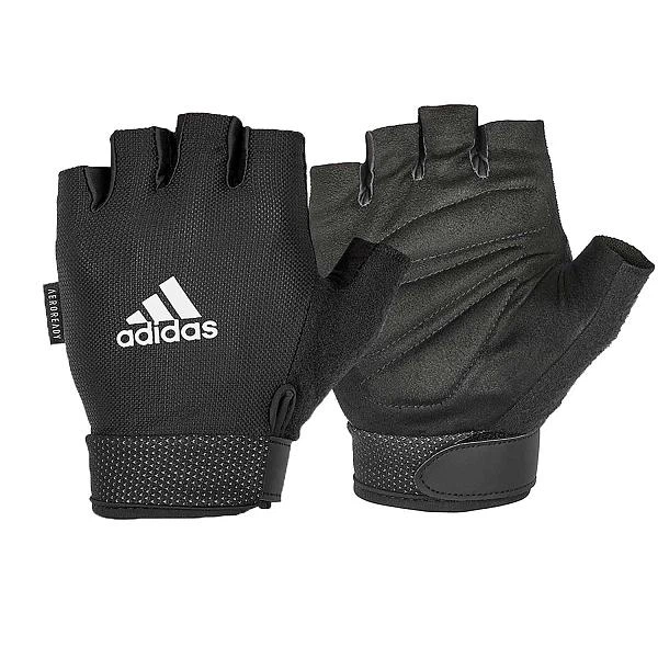 Фото - Рукавички для фітнесу Adidas Рукавички для тренінгу Essential Adjustable Gloves чорний L ADGB-12425 L