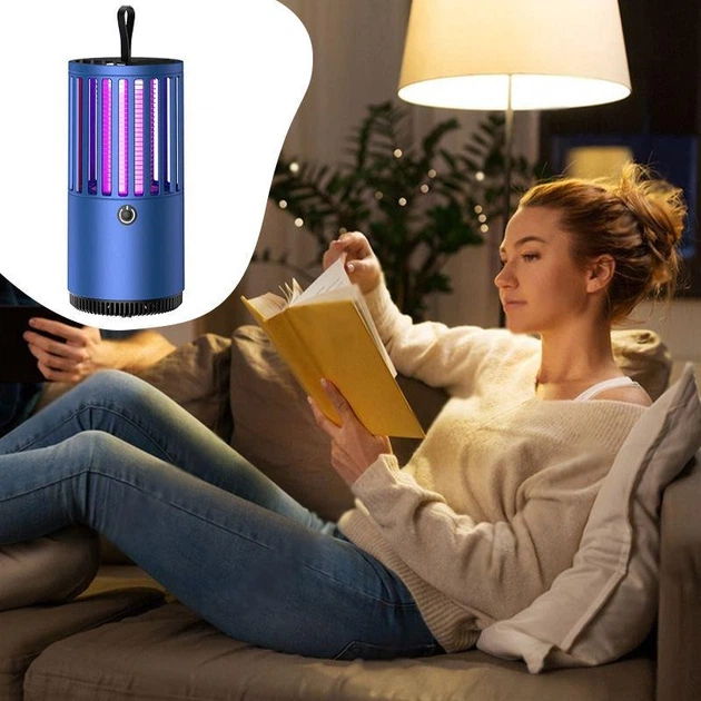 Лампа-ловушка для комаров Бытовая с зарядкой от Usb 1001 MOSQUITO LAMP, портативная - Фото 6 Лампа-ловушка для комаров Бытовая с зарядкой от Usb 1001 MOSQUITO LAMP, портативная - изображение 6