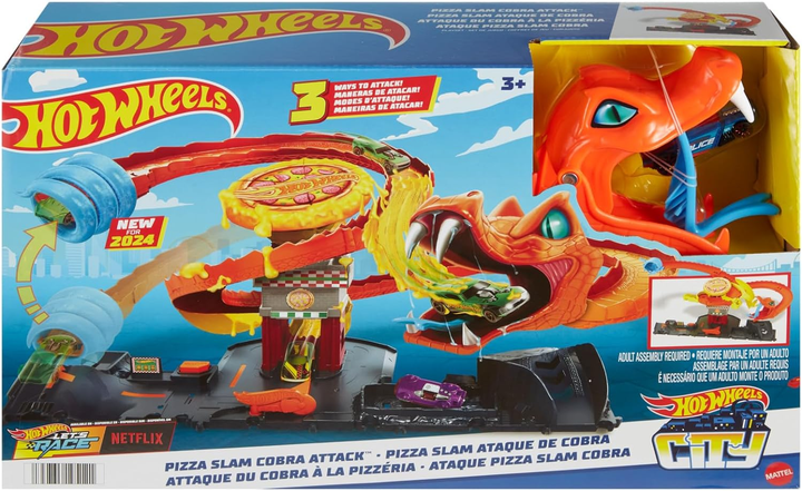 Трек Хот Вилс Атака Кобры Hot Wheels City Pizza Slam Cobra Attack ...