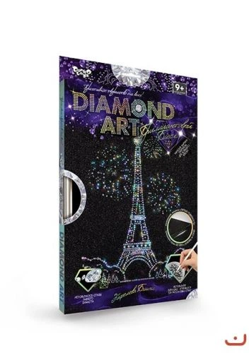 Набор для креативного творчества "diamond art", "Эйфелева башня" - Фото 1 Набор для креативного творчества "diamond art", "Эйфелева башня" - изображение 1