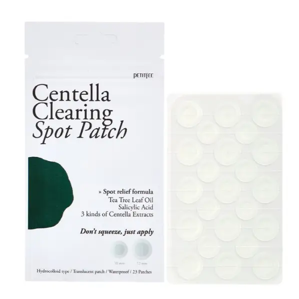Точечные патчи от воспалений с экстрактом центеллы азиатской Petitfee Centella Clearing Spot Patch, 23 шт - Фото 2 Точечные патчи от воспалений с экстрактом центеллы азиатской Petitfee Centella Clearing Spot Patch, 23 шт - изображение 2