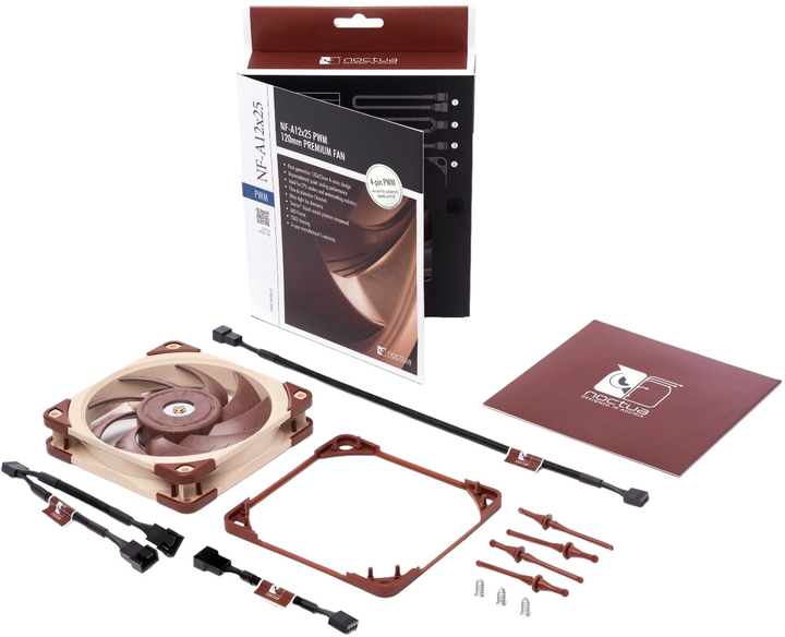 Кулер Noctua NF-A12x25 FLX 120 мм - зображення 5