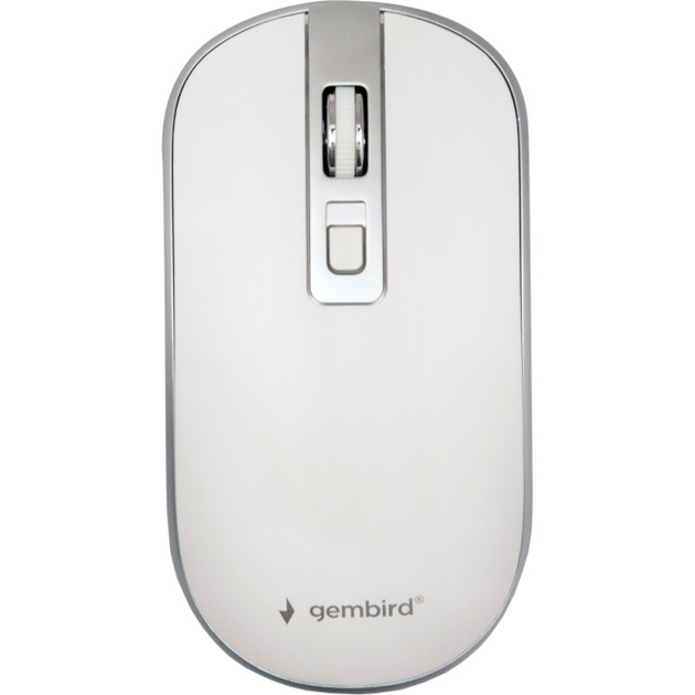Мышь беспроводная Gembird MUSW-4B-06-WS White/Grey (MUSW-4B-06-WS) - изображение 1