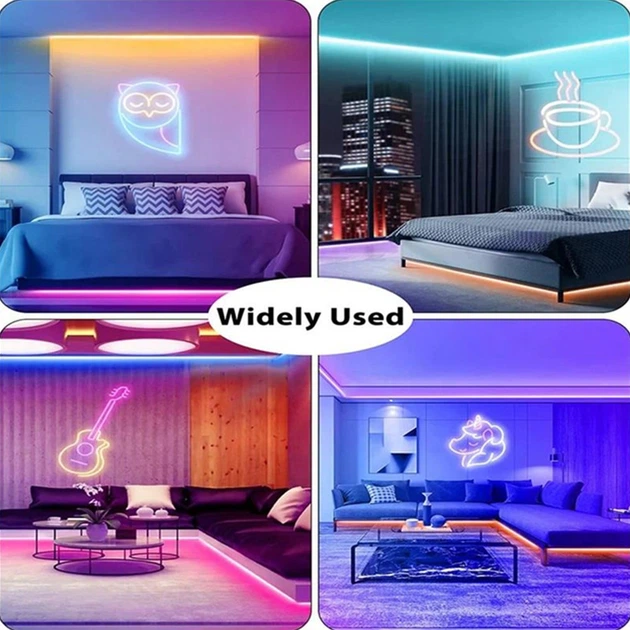 Светодиодная неоновая RGB Smart LED лента DIGITAL 220V, IP65, Комплект 10 метров с пультом Sneha (996484) - изображение 6