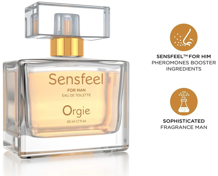 Туалетна вода з феромонами для чоловіків Orgie Sensfeel for Men 50 мл (5600298351744) - зображення 3