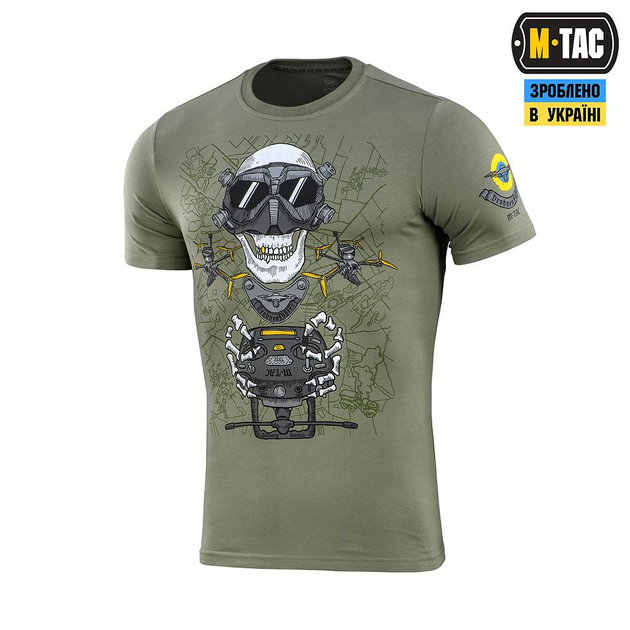 Тактична футболка M-Tac Drohnenführer Light Olive олива M - зображення 1