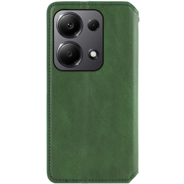 Чехол книжка на Xiaomi Redmi Note 13 4G / для сяоми редми ноте 13 эко кожа Зеленый Cubic (PU) - Фото 6 Чехол книжка на Xiaomi Redmi Note 13 4G / для сяоми редми ноте 13 эко кожа Зеленый Cubic (PU) - изображение 6