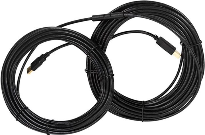 Kabel Logilink USB-A - USB-B 15 m Black (4052792039290) - obraz 4
