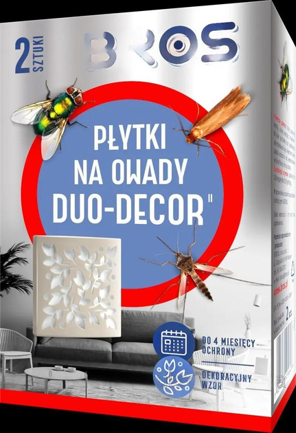 Пластины от насекомых Bros DUO-DECOR 2 шт. – фото, отзывы ...