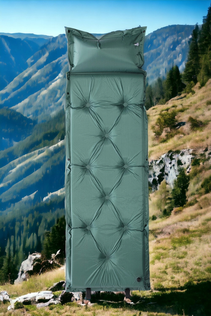 Mata samopompująca SportVida SV-LN0002 180 x 60 cm Green (5903949201802) - obraz 8