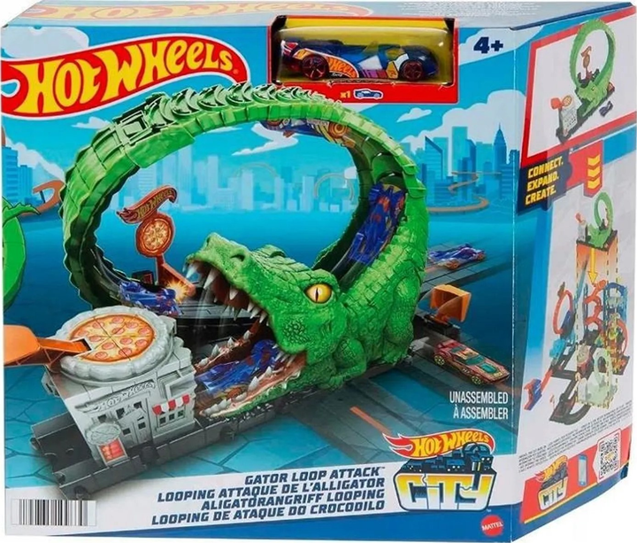 Zestaw do zabawy Hot Wheels City Pętla krokodyla HKX39 (0194735109630) - obraz 1