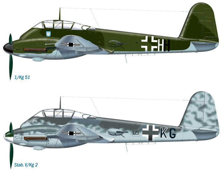 Model do składania Italeri Messerschmitt Me 410 Hornisse skala 1:72 (8001283000741) - obraz 5