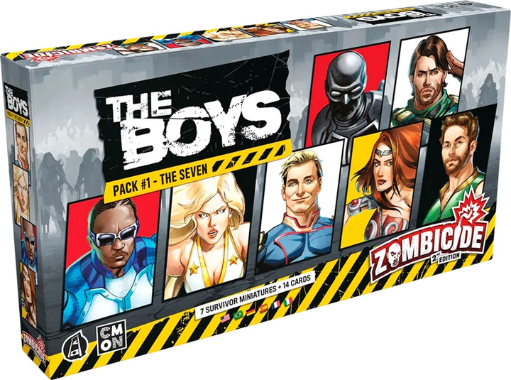 Dodatek do gry planszowej Asmodee Zombicide 2 Edition: The Boys Pack 1 The Seven (0889696016072) - obraz 1