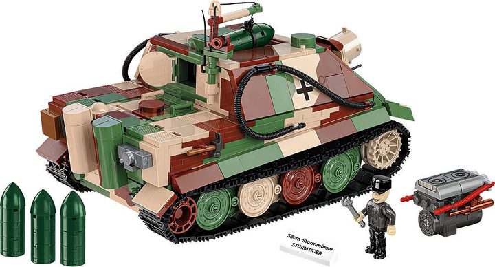 Конструктор Cobi Historical Collection WWII Sturmmorser Sturmtiger 38 см 1100 деталей (5902251025854) - зображення 8