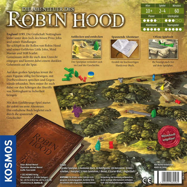 Настільна гра Kosmos The Adventures of Robin Hood (4002051680565) - зображення 6