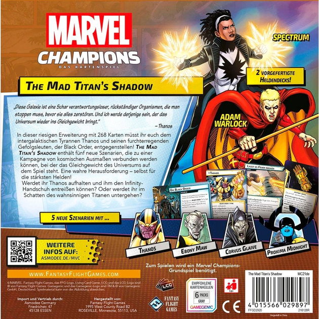 Dodatek do gry planszowej Asmodee Marvel Champions: The Mad Titans Shadow (4015566029897) - obraz 3