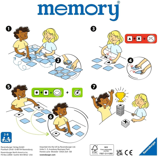 Gra planszowa Ravensburger Memory Niemcy (4005556208838) - obraz 3