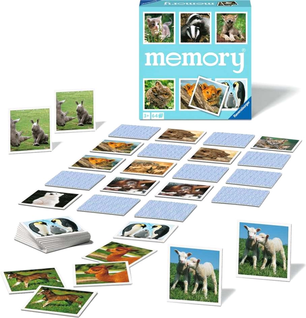 Gra planszowa Ravensburger Memory Animals (4005556208791) - obraz 2